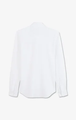 Chemise En Coton Pinpoint Blanc