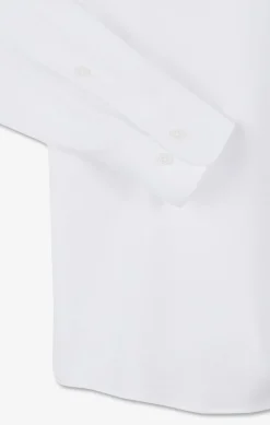 Chemise En Coton Pinpoint Blanc