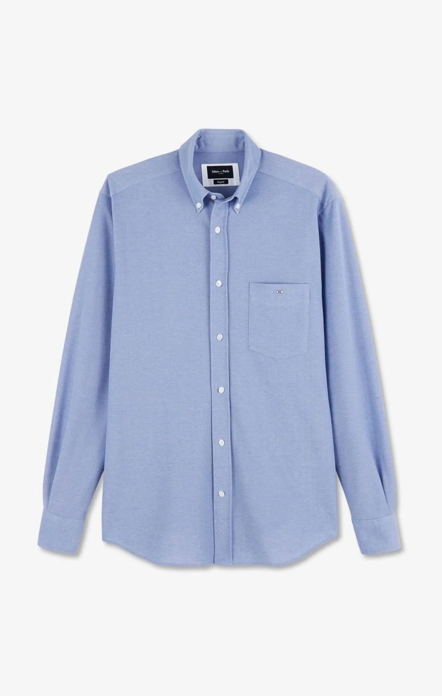 Chemise En Coton Pinpoint Bleu