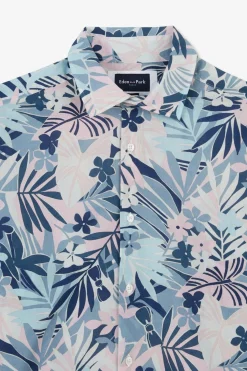Chemise En Voile De Coton A Motif Tropical