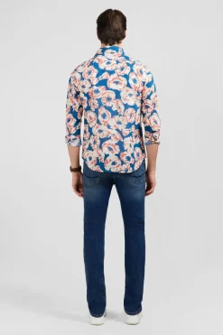 Chemise En Voile De Coton Imprimee Larges Fleurs