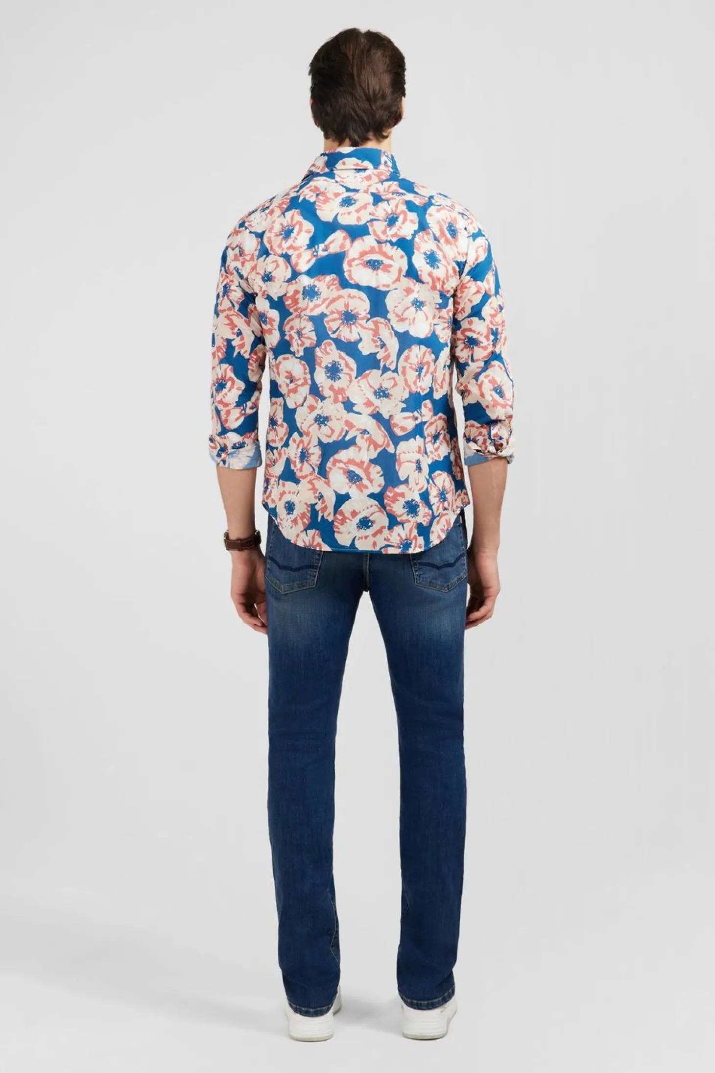 Chemise En Voile De Coton Imprimee Larges Fleurs