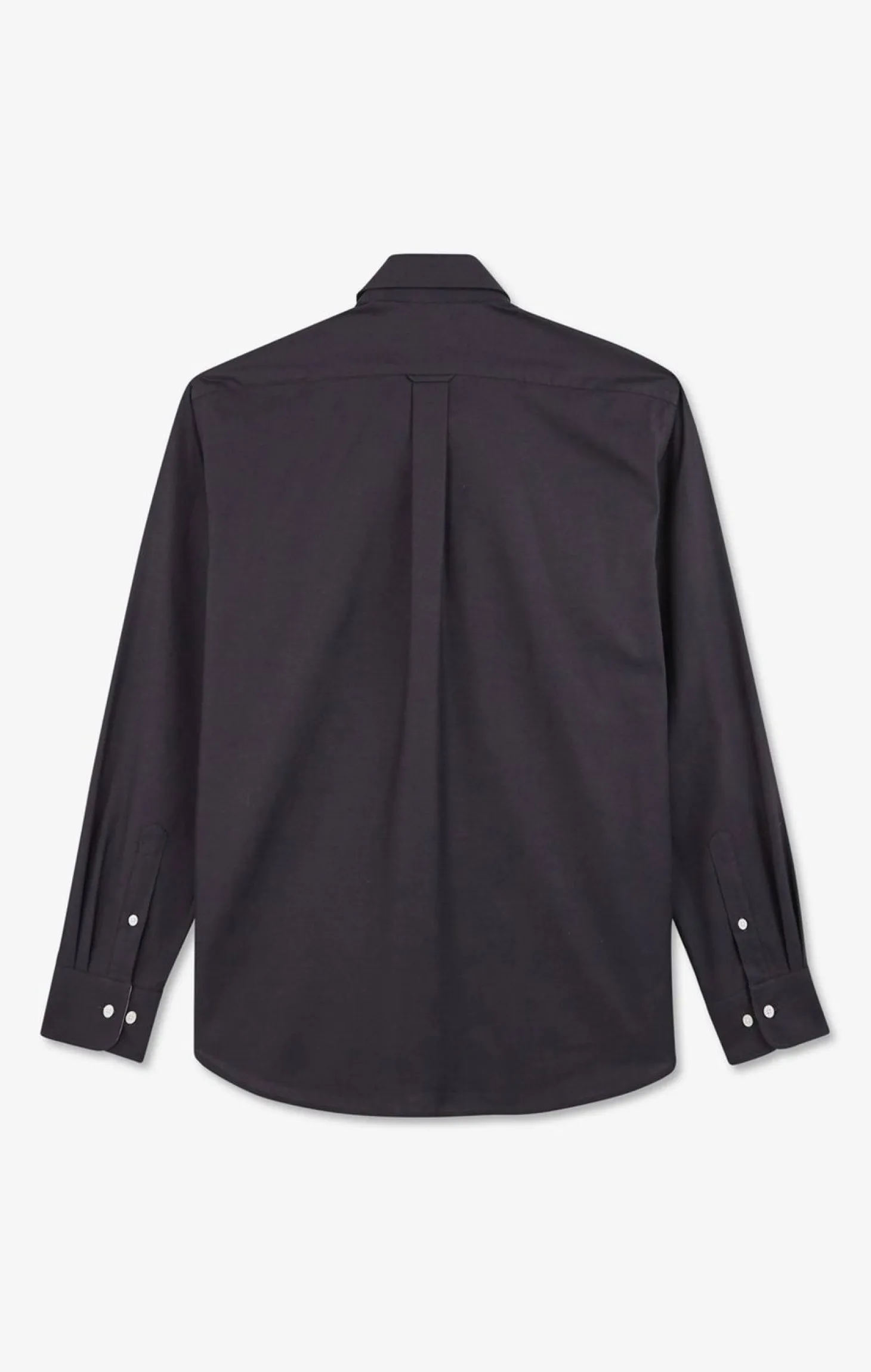 Chemise Gris Fonce Unie En Coton