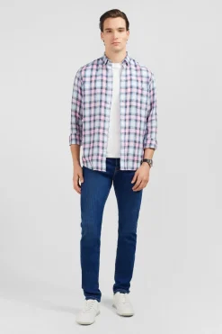 Chemise Rose A Carreaux