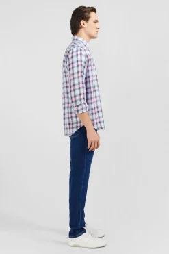 Chemise Rose A Carreaux