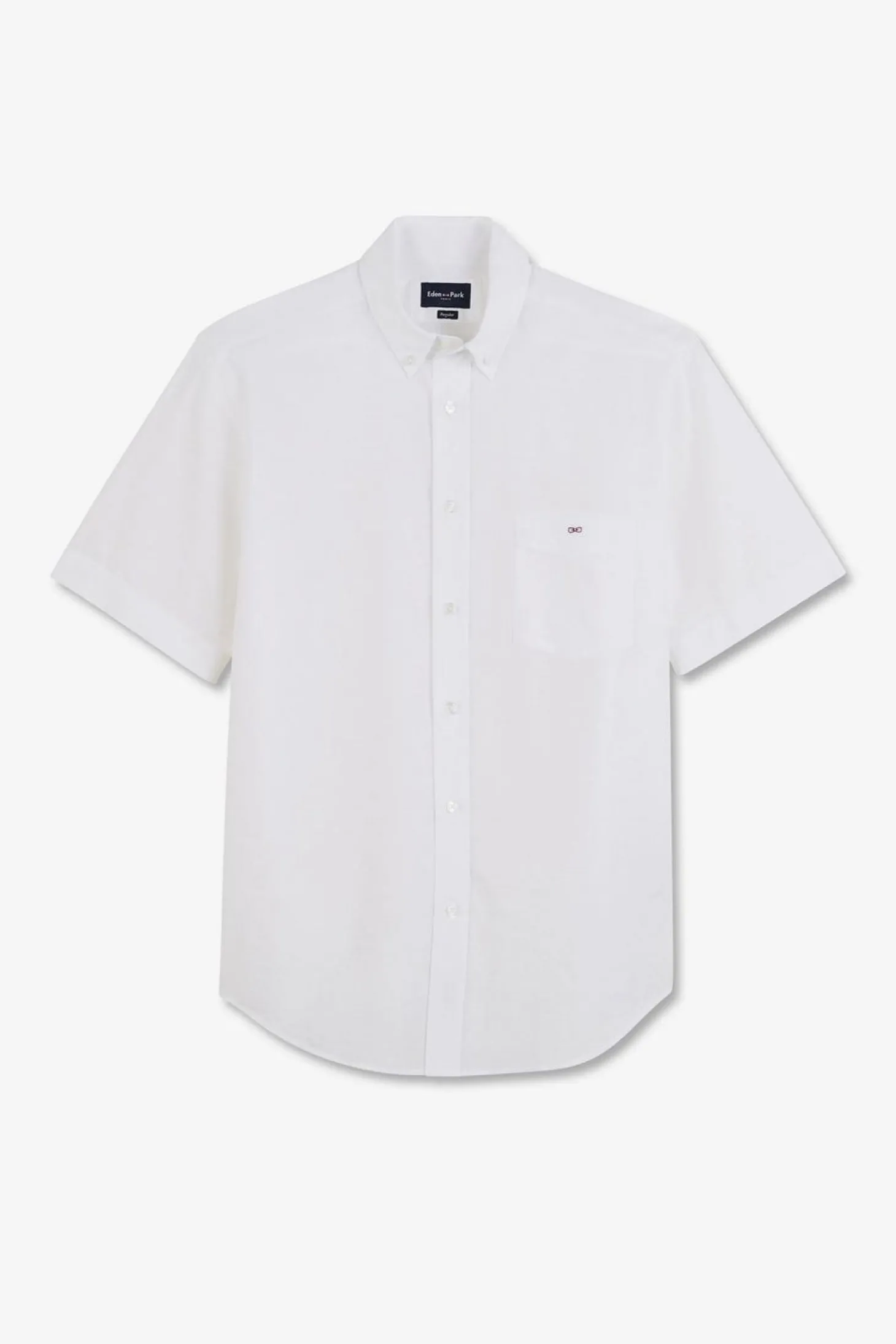 Chemisette Blanche En Coton Dobby
