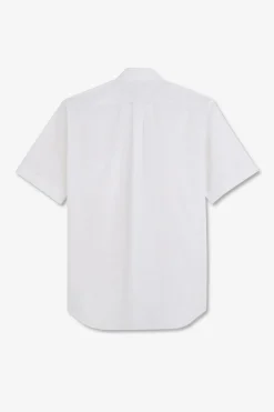 Chemisette Blanche En Coton Dobby