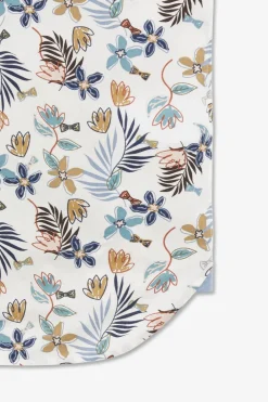 Chemisette Blanche Imprimee Exclusif Fleurs