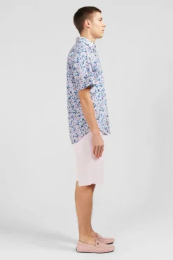 Chemisette Blanche Imprimee Fleurs