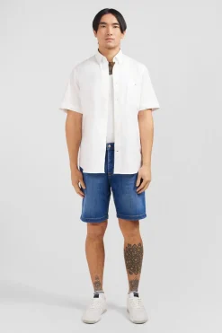 Chemisette Blanche Unie En Coton
