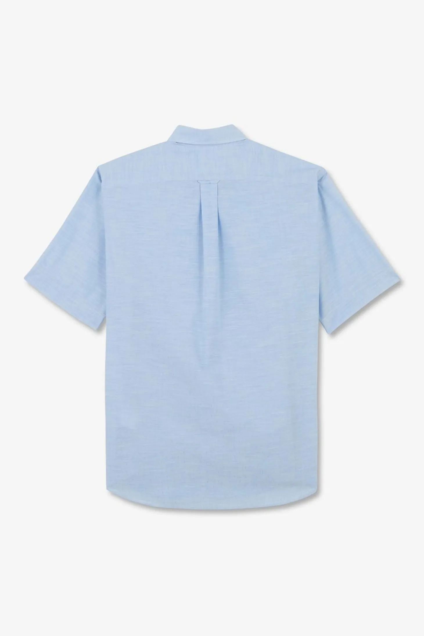 Chemisette Bleue En Coton Dobby
