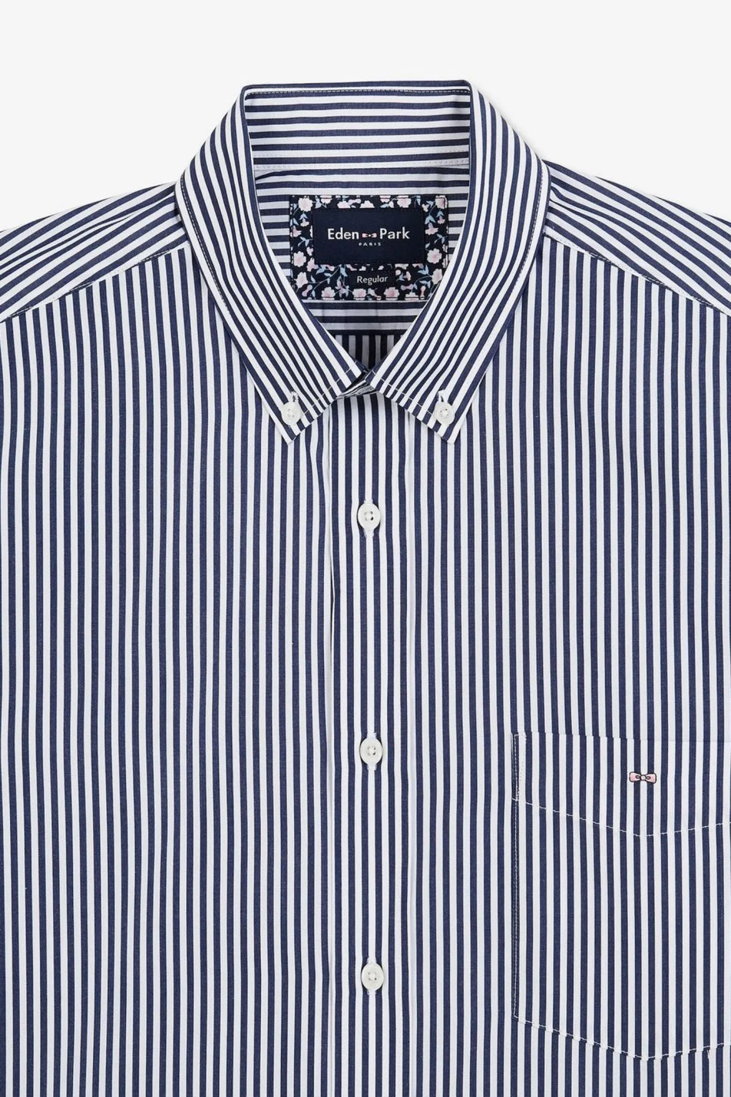 Chemisette Bleu Fonce A Rayures