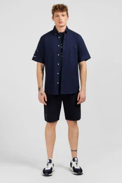 Chemisette Bleu Marine Brodee Xv De France