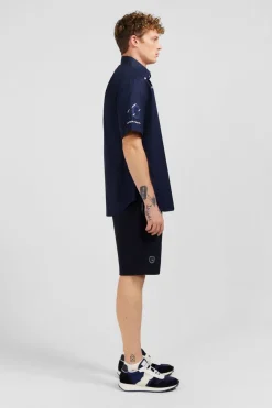 Chemisette Bleu Marine Brodee Xv De France