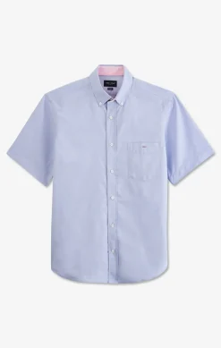 Chemisette Bleu Unie En Coton