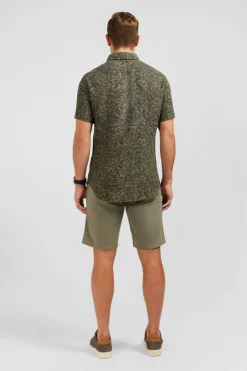 Chemisette Kaki Imprime Exclusif Feuilles
