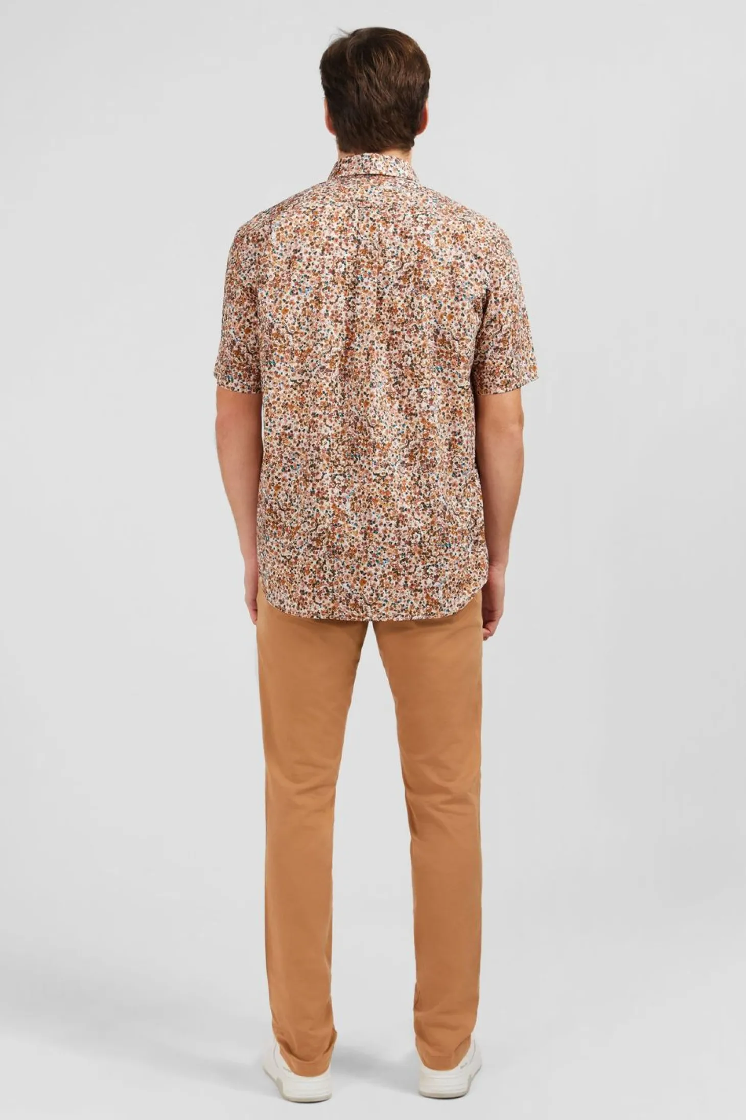 Chemisette Marron Imprimee Fleurs