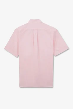 Chemisette Rose En Coton Dobby
