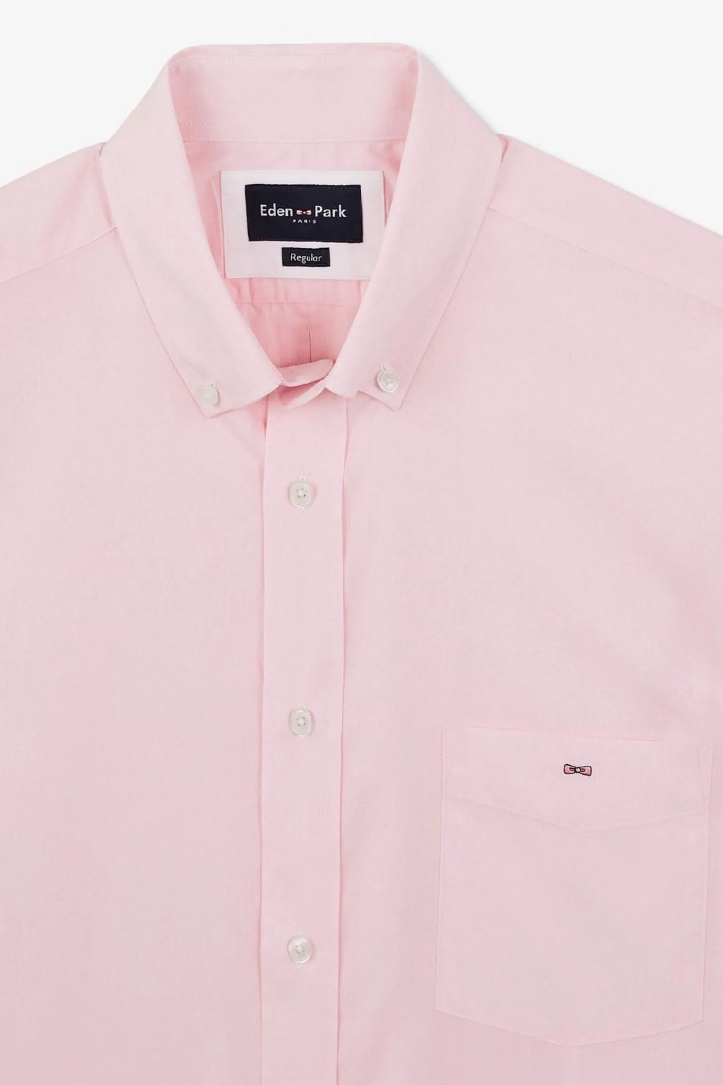 Chemisette Rose En Coton Dobby