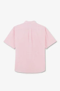 Chemisette Rose En Coton Dobby