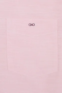 Chemisette Rose En Coton Dobby
