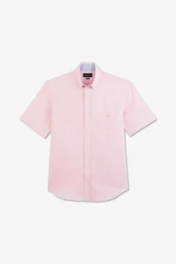 Chemisette Rose Unie En Coton
