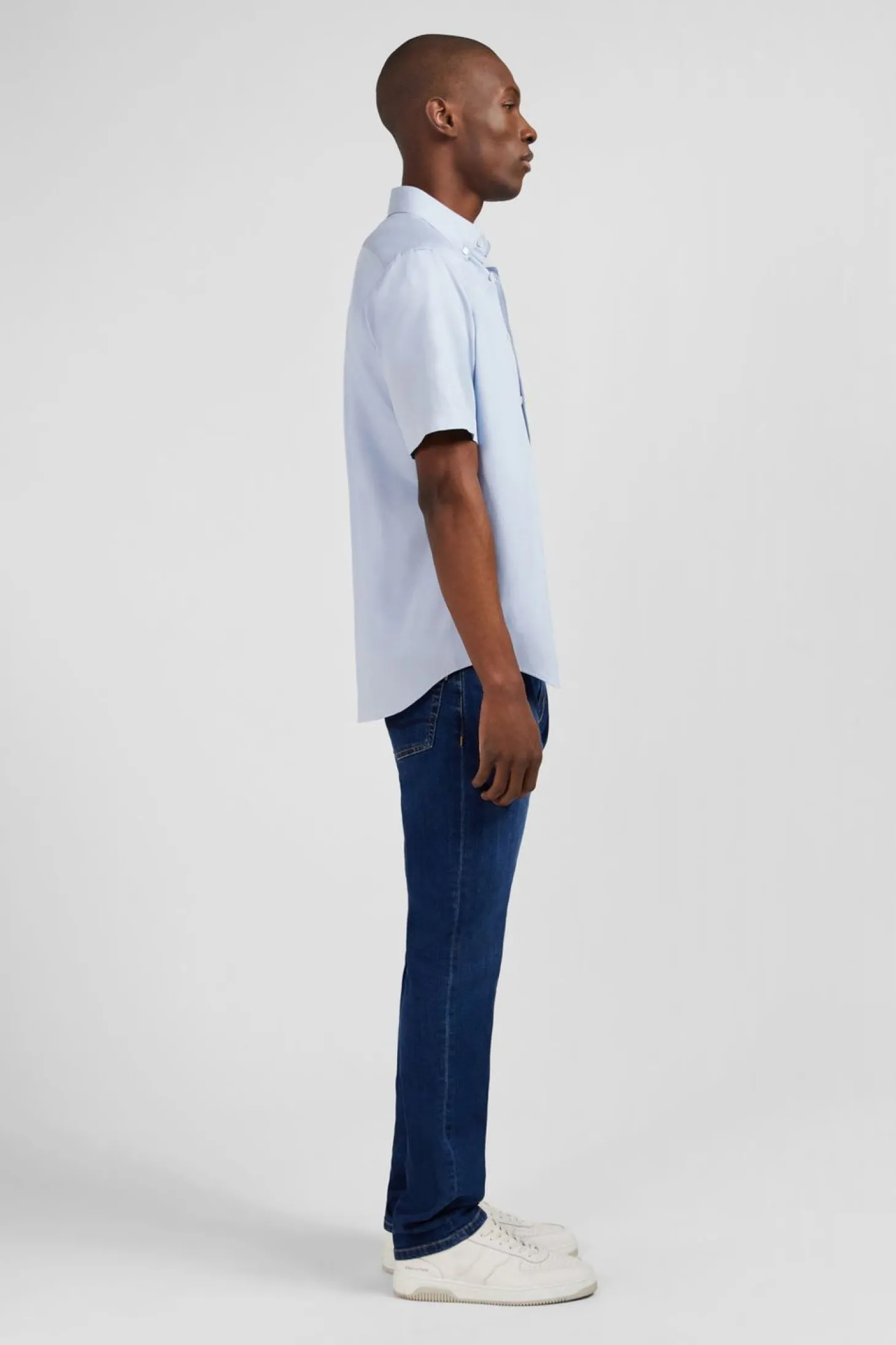 Chemisette Unie Bleu Clair