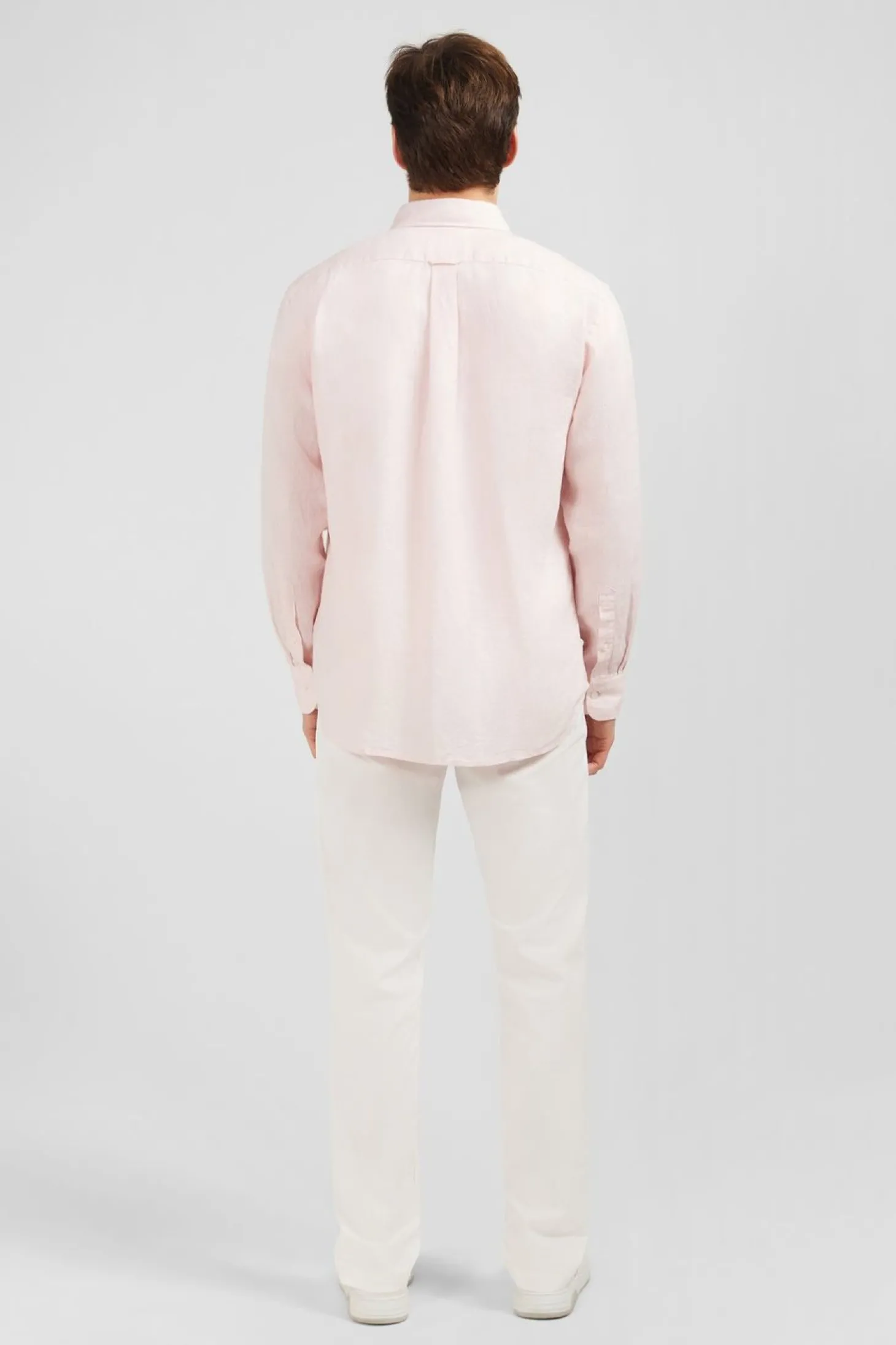 Chemise Unie Rose En Lin