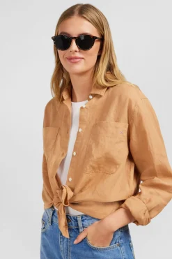 Chemisier Beige Uni