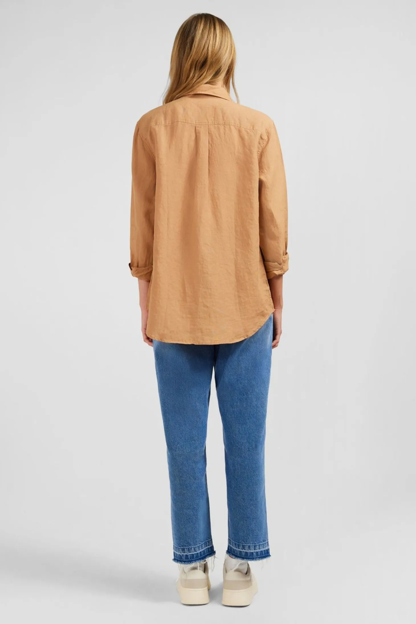 Chemisier Beige Uni