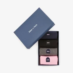 Coffret De Quatre Paires De Chaussettes Unies