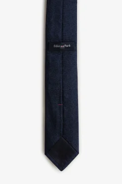 Cravate Bleu Fonce A Micros-Motifs Exclusifs