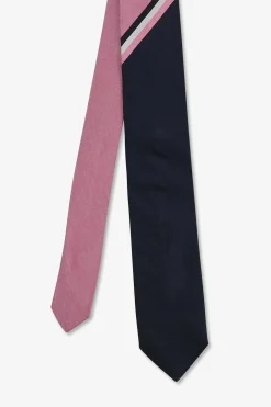 Cravate Colorblock Rose
