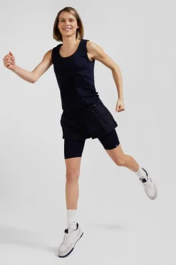 Cycliste De Sport Stretch Bleu Marine