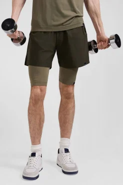 Cycliste De Sport Stretch Kaki