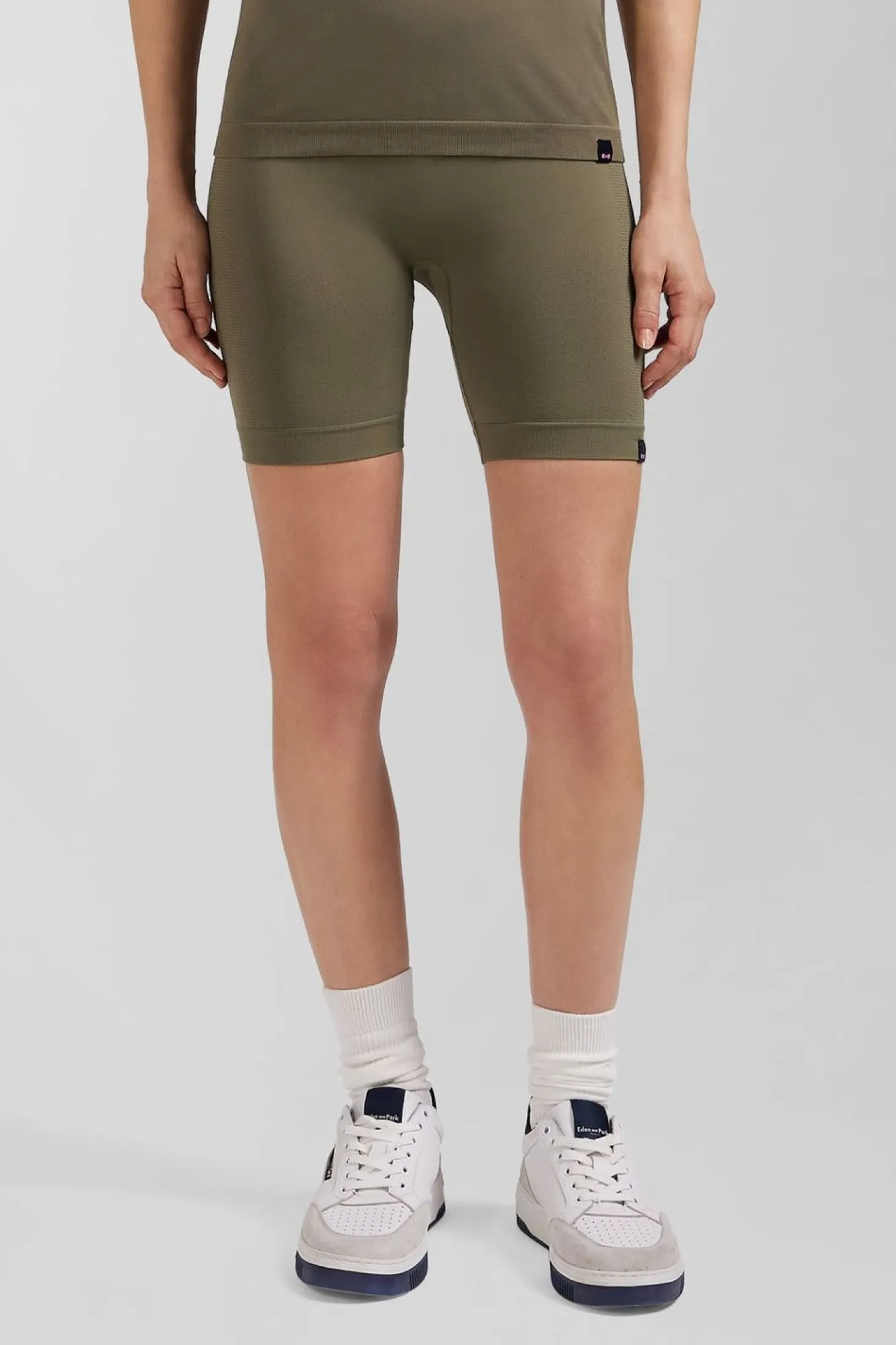 Cycliste De Sport Stretch Kaki