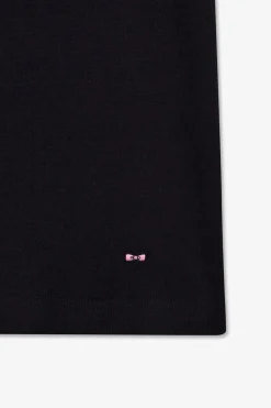 Debardeur Uni En Coton Stretch Marine