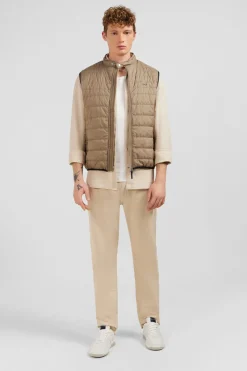 Doudoune Beige Sans Manches