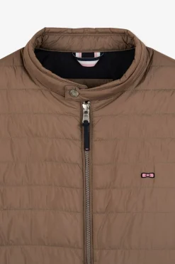 Doudoune Beige Sans Manches