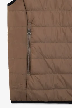 Doudoune Beige Sans Manches