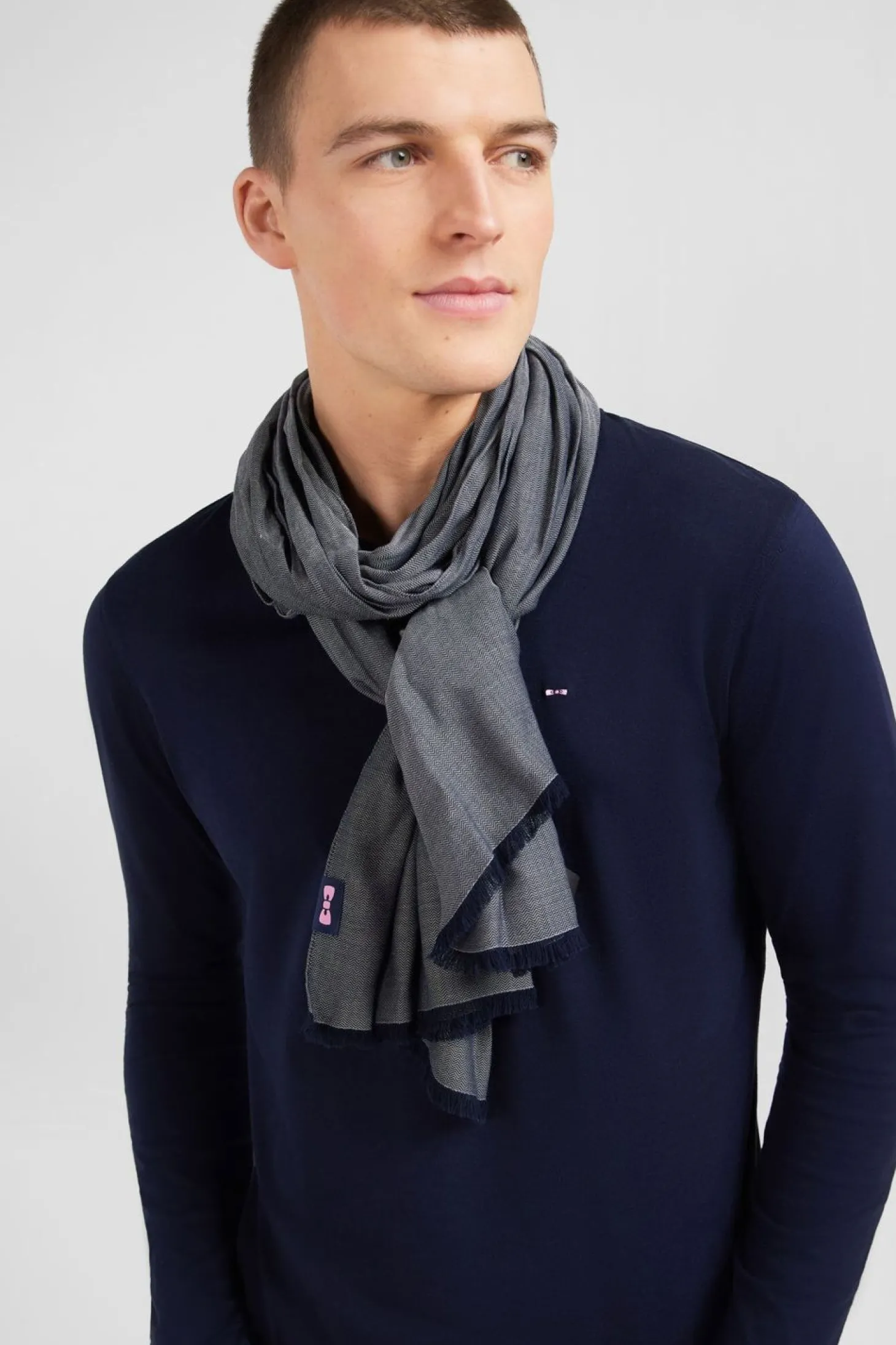 Echarpe Bleu Marine Unie