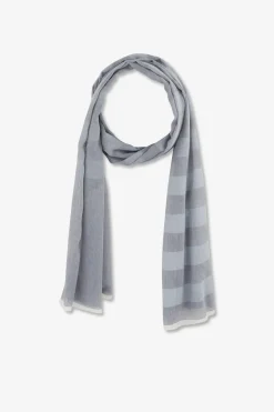 Echarpe Cerclee Bleu Gris