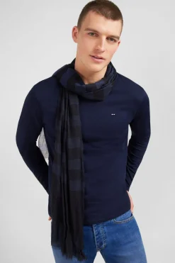 Echarpe Cerclee Bleu Marine