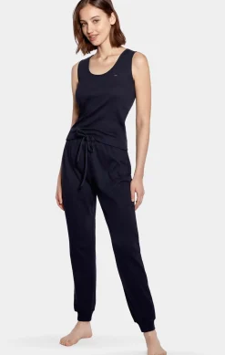 Ensemble Pyjama Marine En Coton Stretch