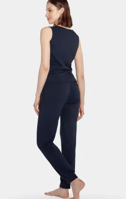 Ensemble Pyjama Marine En Coton Stretch