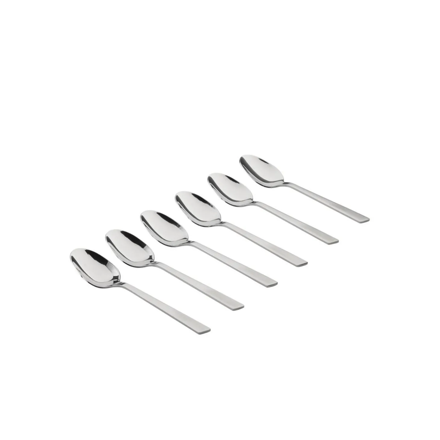 Lot De 6 Cuilleres A Dessert En Inox
