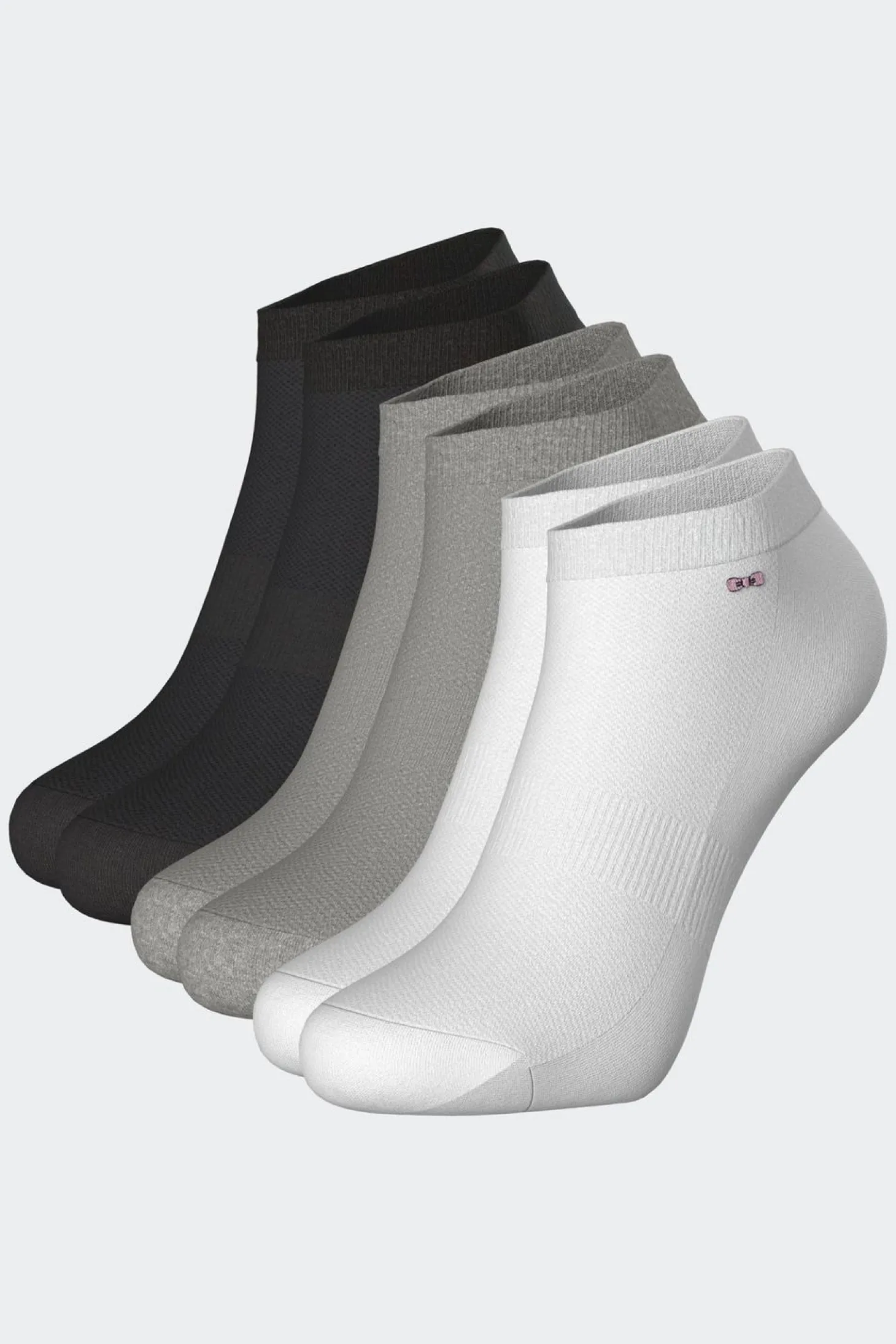 Lot De 3 Paires De Chaussettes Basses En Coton Stretch