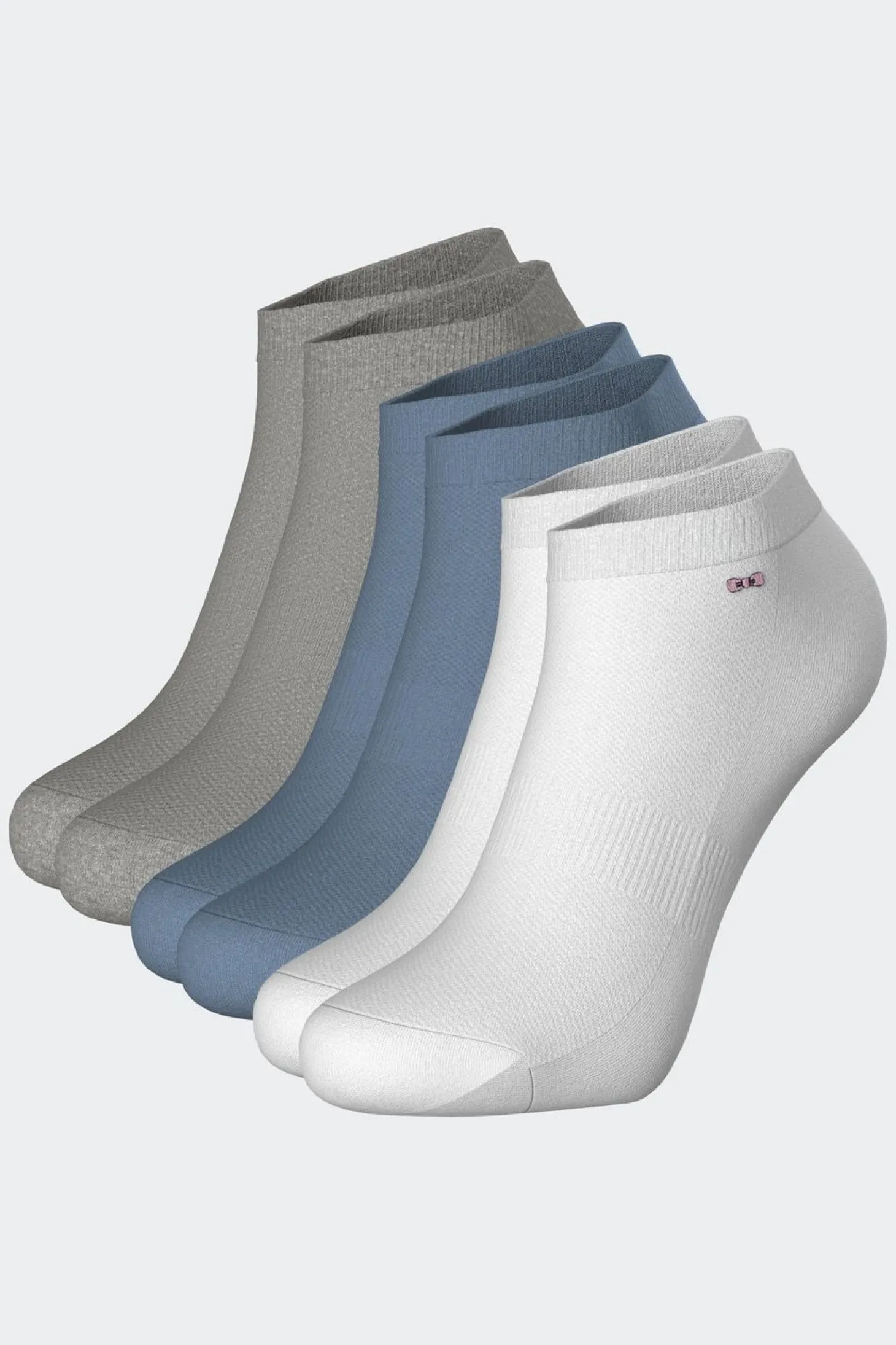 Lot De 3 Paires De Chaussettes Basses En Coton Stretch