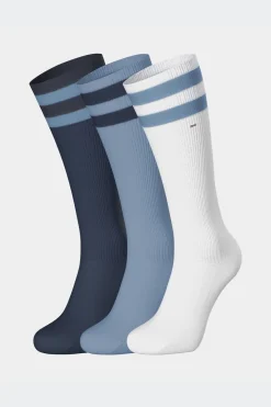 Lot De 3 Paires De Chaussettes Ciel A Bords Cercles En Coton Stretch