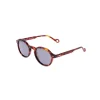 Lunettes De Soleil Rondes Motifs Ecailles